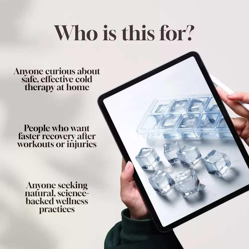 At-Home Safe Cold Therapy Steps | Digital Download Guide for Beginners | Cold Therapy Recovery, Wellness & Self-Care eBook
