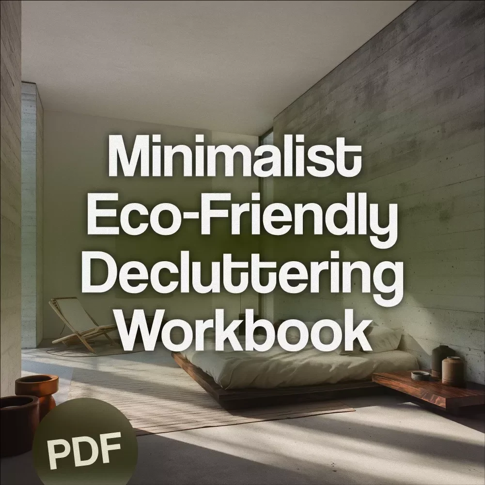 Minimalist Eco-Friendly Decluttering Workbook | Digital Guide for Sustainable Living, Mindful Organization & Zero Waste Home