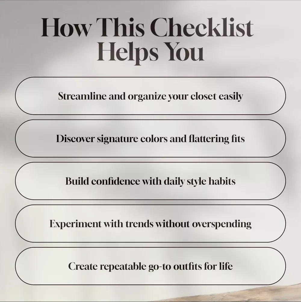 30-Day Fashion Challenge Checklist | Digital Download Wardrobe Guide, eBook & Printable Style Planner for Women’s Closet Organization & Outfit Inspiration