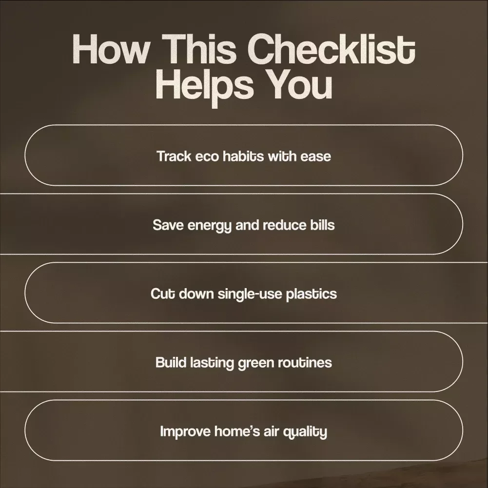 Green Home Habits Tracker | Eco-Friendly Checklist | Sustainable Living Digital Download | Zero Waste Lifestyle Guide | Reusable & Minimalist Home Tips