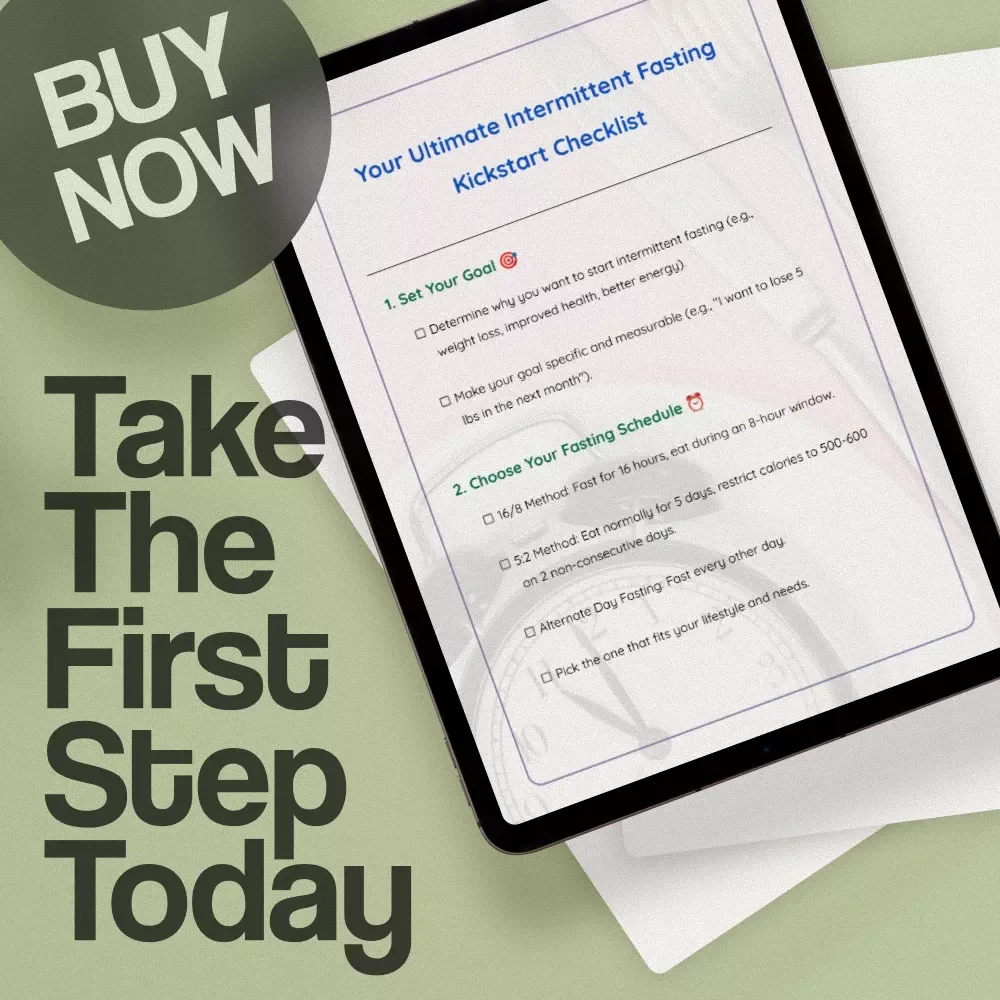 How to Start Intermittent Fasting Step-by-Step Checklist | Beginner’s Guide, Weight Loss, Healthy Lifestyle, Digital Download, Wellness eBook
