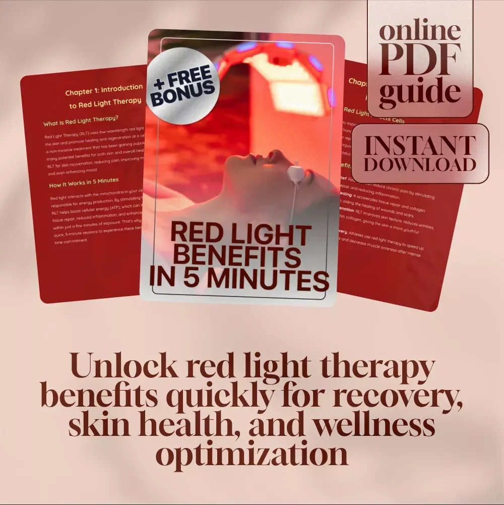 Red Light Benefits in 5 Minutes – Quick Guide to Boost Energy, Skin Health & Recovery