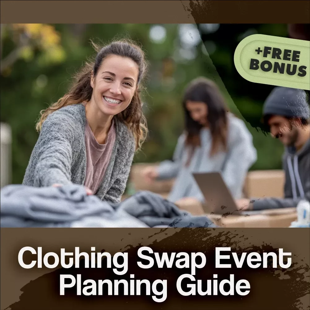 Clothing Swap Event Planning Guide | Eco-Friendly Community Event eBook | Digital Download Checklist & How-To Guide for Hosting Sustainable Fashion Swaps