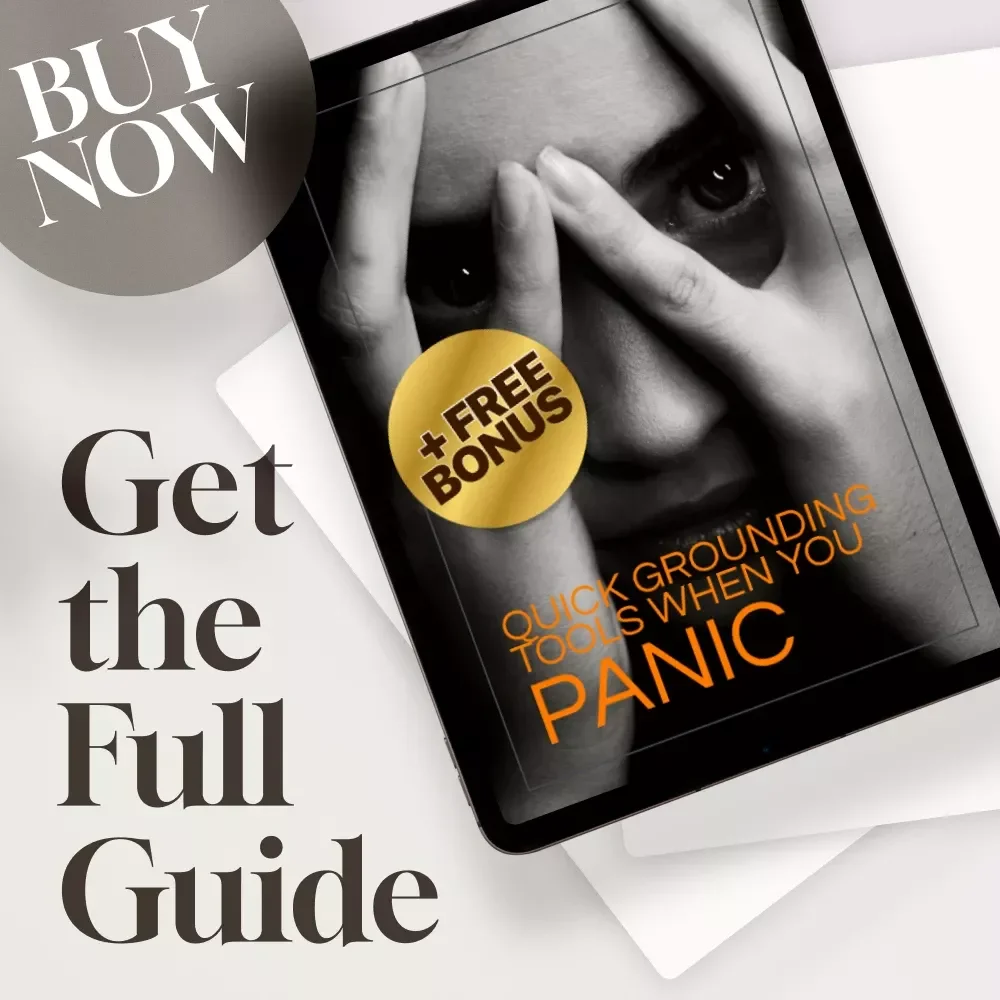 Quick Grounding Tools When You Panic | Instant Calm Digital Guide, eBook & Checklist for Anxiety Relief, Stress Management & Emotional Balance (Digital Download)