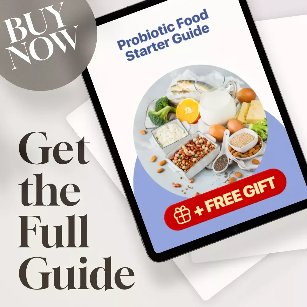 Probiotic Food Starter Guide | Digital Download Gut Health Guide, eBook & Checklist for Beginners | Improve Digestion, Fermented Foods & Microbiome Wellness KEYWORDS