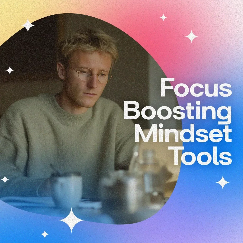 Focus Boosting Mindset Tools Checklist | Productivity, Time Management, Digital Download, eBook for Concentration & Motivation
