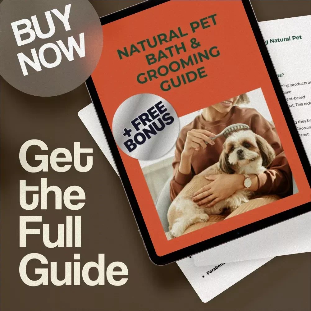 Natural Pet Bath & Grooming Guide | Digital Download | Holistic Pet Care eBook for Healthy Skin, Coat & Stress-Free Grooming