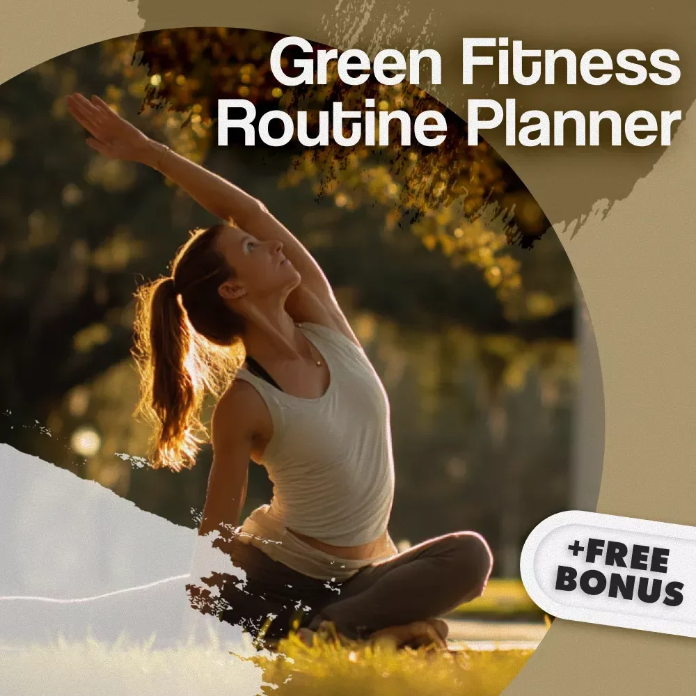 Green Fitness Routine Planner | Eco-Friendly Workout Guide | Sustainable Fitness Digital Download