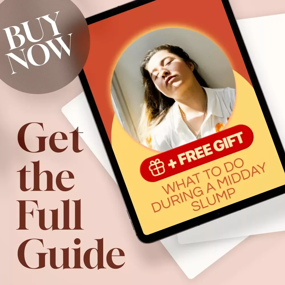 What to Do During a Midday Slump | Digital Guide for Productivity, Focus, Energy Boost, and AI-Powered Solutions | Instant Download eBook & Checklist