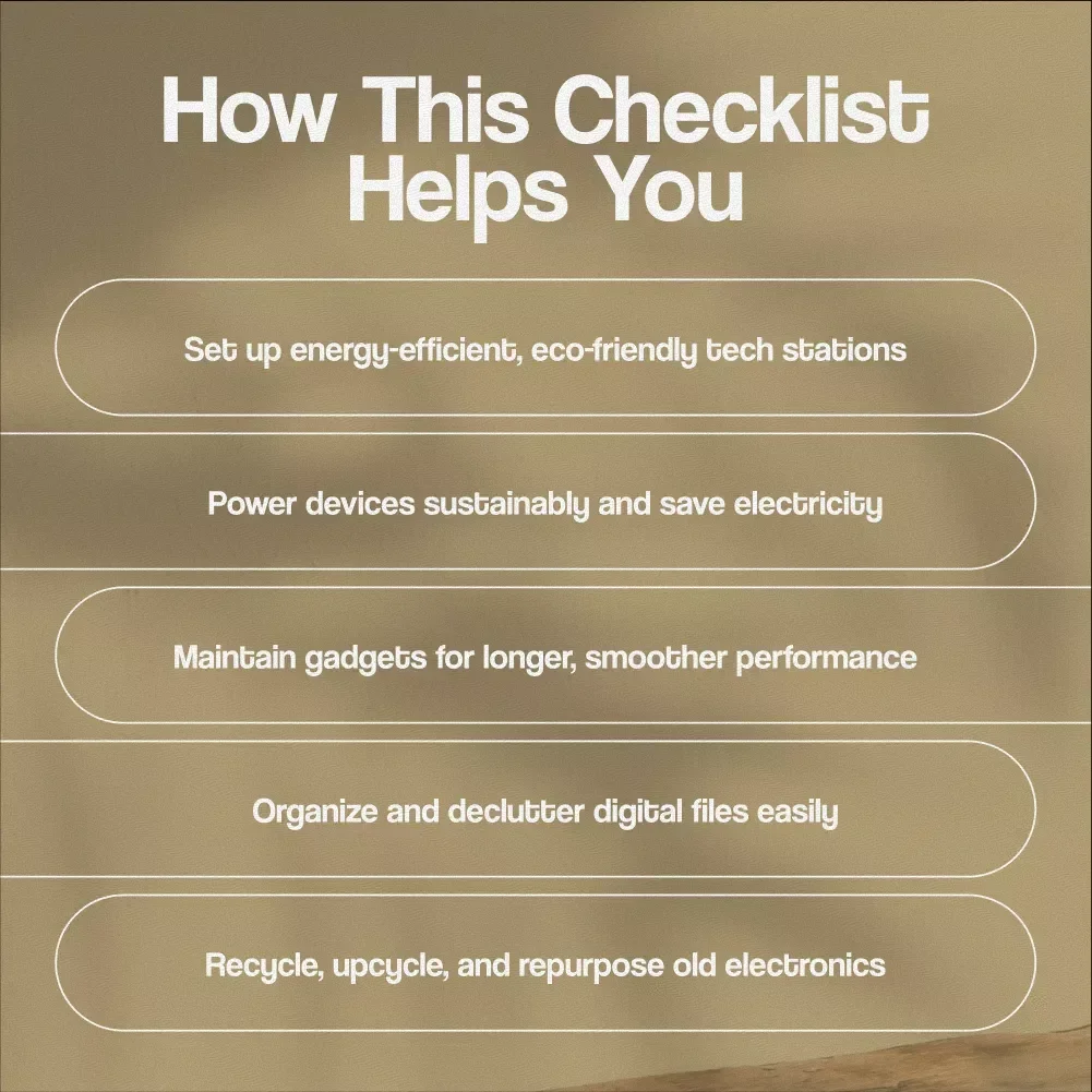 Eco Tech Setup & Maintenance Checklist – Step-by-Step Guide to Sustainable, Planet-Friendly Gadget Care & Digital Efficiency