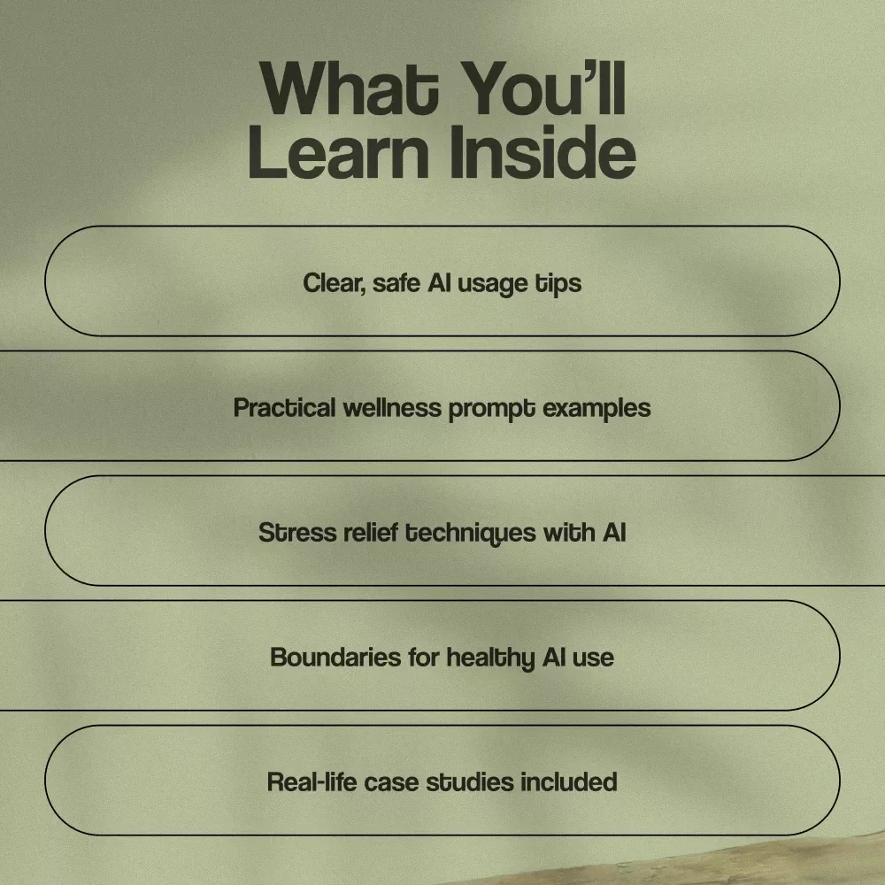 How to Use AI for Mental Health Safely | Digital Download Guide for Emotional Wellbeing, Stress Relief & AI Wellness Tools