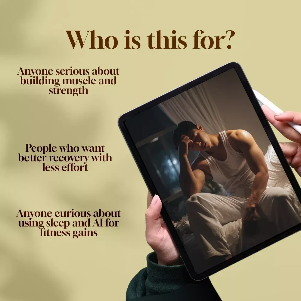 Muscle-Boost Sleep Tricks | Digital Guide for Athletes, Fitness Enthusiasts & Bodybuilders | Sleep Hacks, Night Routines, AI Tools for Muscle Growth