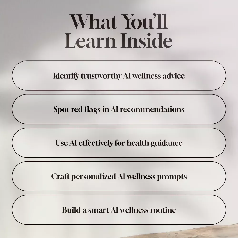When to Trust AI Wellness Advice: A Practical Guide to Smart Health Choices with AI
