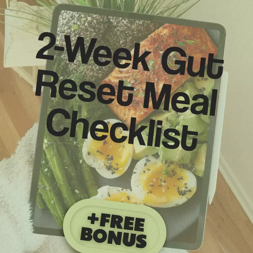 2-Week Gut Reset Meal Checklist | Gut Health Cleanse Plan | Digital Download eBook & Wellness Guide for Digestion Reset