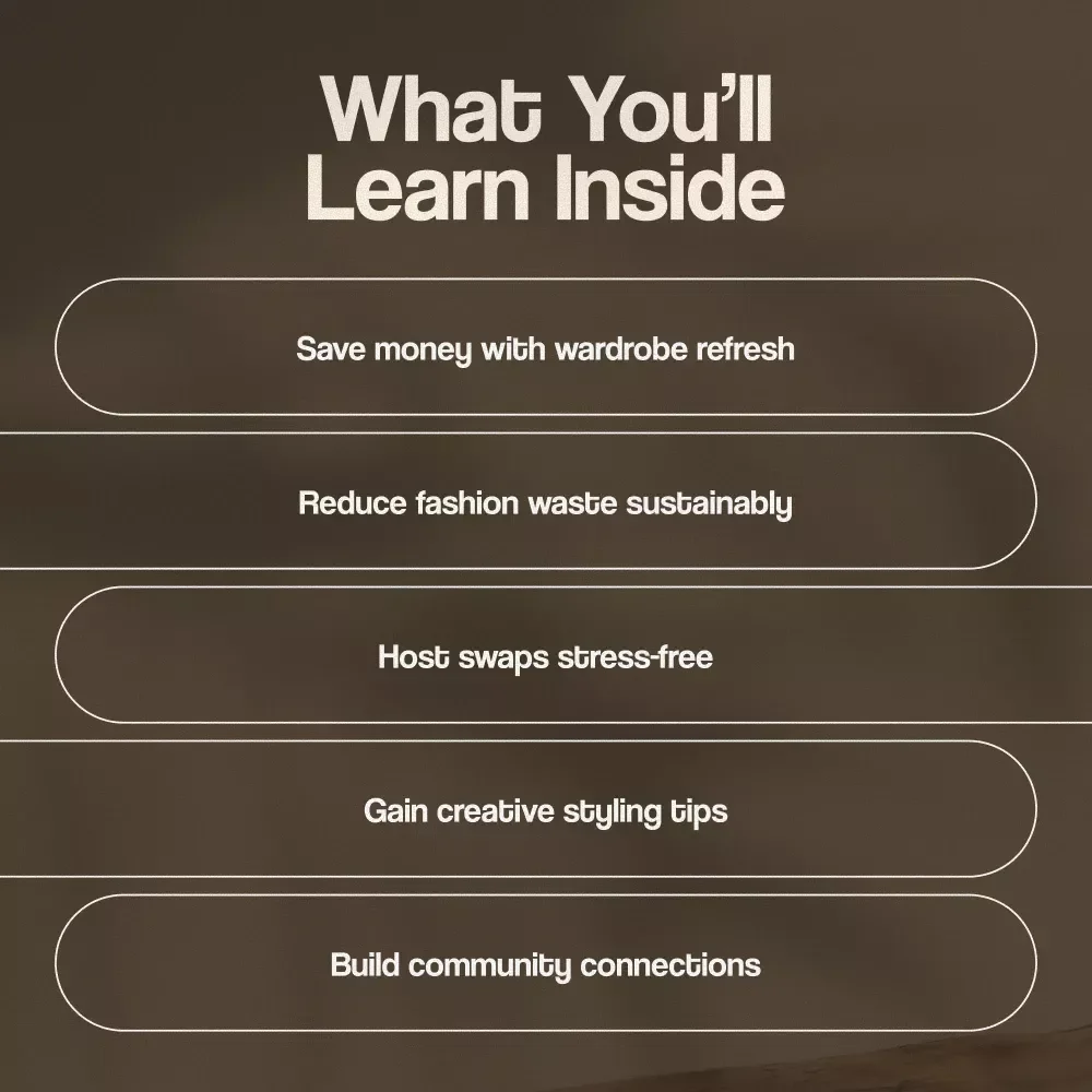 Fashion Swaps & Clothing Circulation Workbook | Digital Guide for Clothing Swaps, Wardrobe Refresh, Sustainable Fashion & Eco-Friendly Style