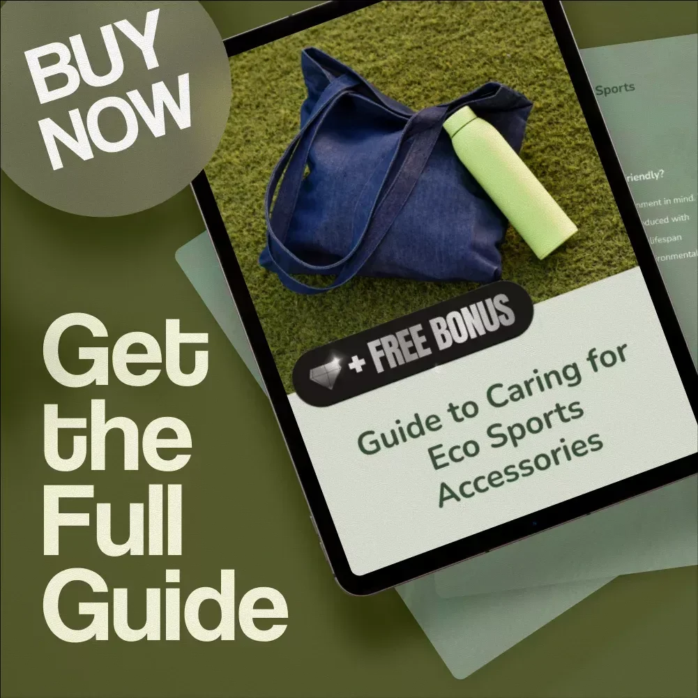 Guide to Caring for Eco Sports Accessories | Digital Download | Sustainable Sports Gear Care eBook & Maintenance Tips