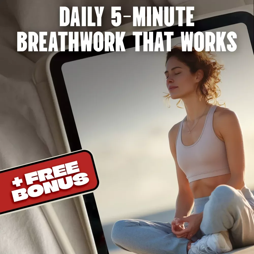 Daily 5-Minute Breathwork That Works | Digital Guide for Stress Relief, Focus & Mindfulness | eBook, Checklist, Routine, AI Tools
