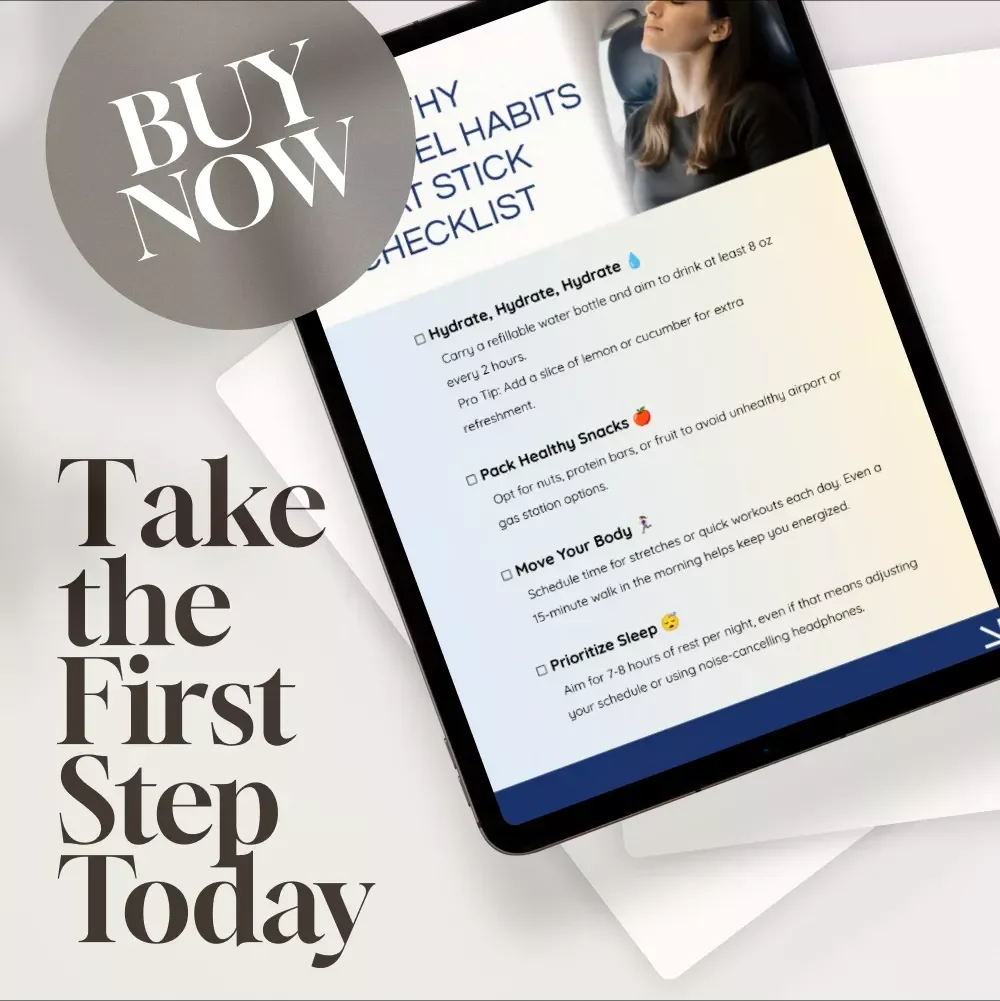 Healthy Travel Habits That Stick Checklist | Digital Download Wellness Guide for Travelers | Printable eBook for Staying Healthy on the Go