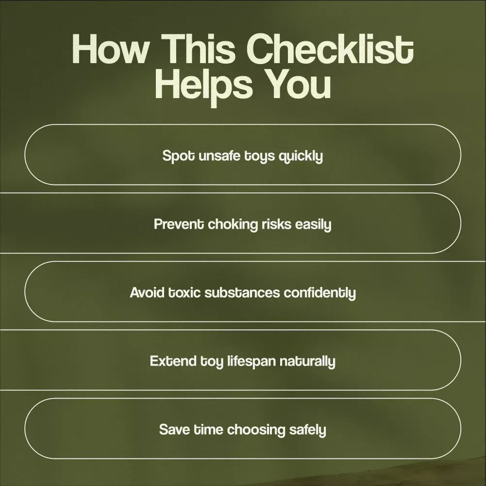 Natural Toy Safety Checklist | Non-Toxic Playtime Guide | Child-Safe Toy Care eBook Digital Download