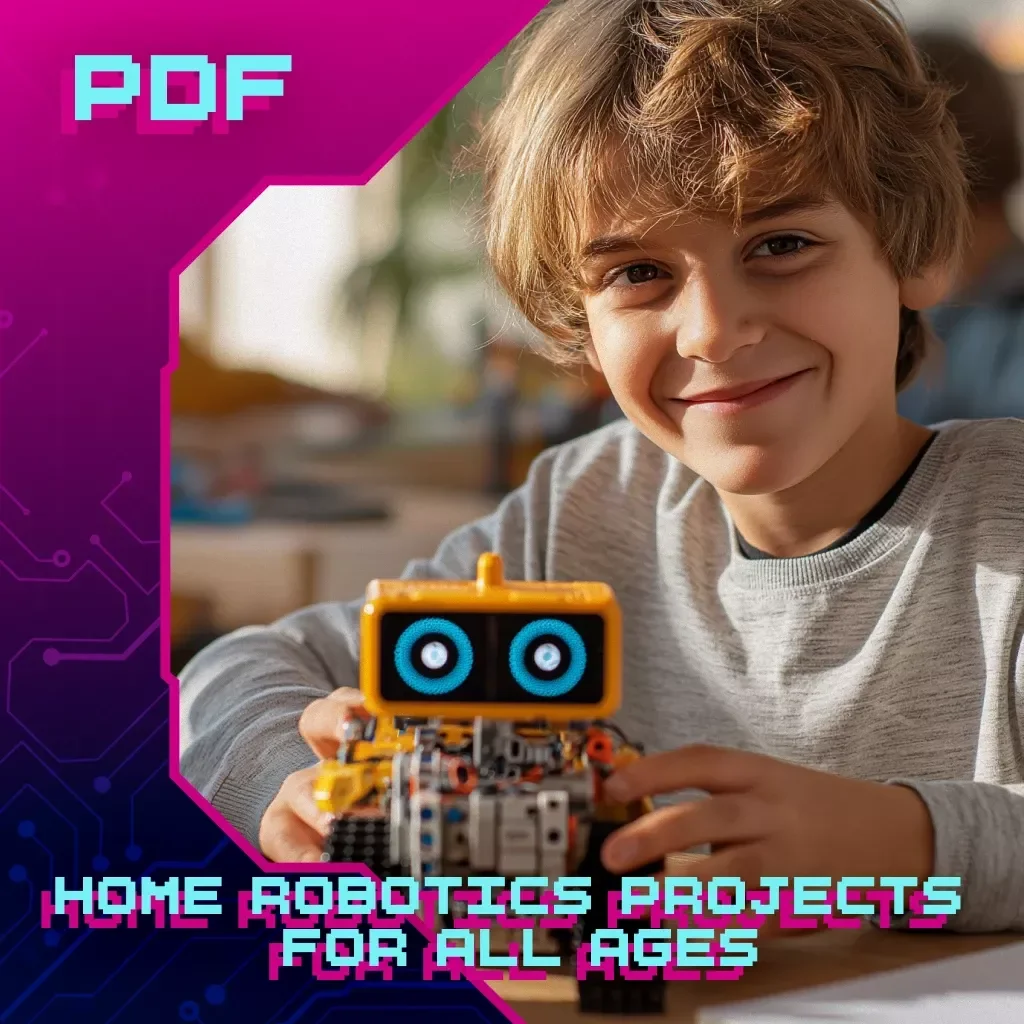 Home Robotics Projects for All Ages | Digital Download Guide | Beginner to Advanced Robotics eBook with DIY Robot Projects, Sensors, Coding & Family STEM Learning