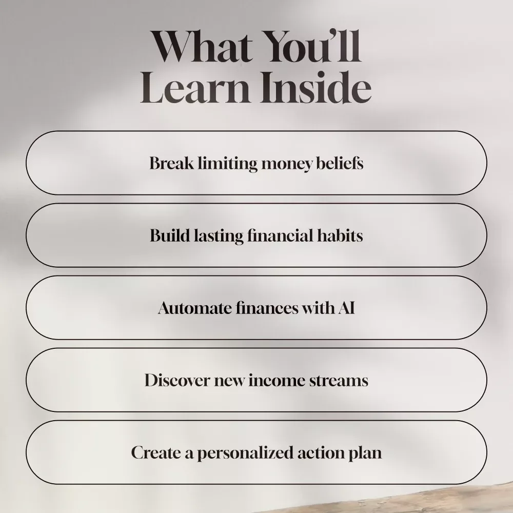 Financial Freedom Mindset Blueprint | Digital Download Guide for Money Mindset, AI Personal Finance & Wealth Habits