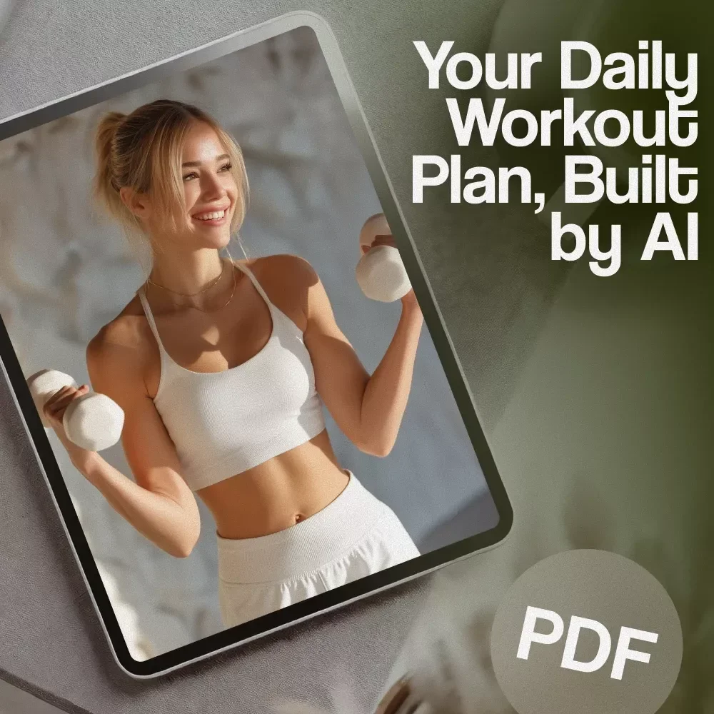 Your Daily Workout Plan, Built by AI | Digital Fitness Guide | Personalized Exercise eBook & Checklist for Strength, Weight Loss, Endurance & Flexibility | KEYWORDS