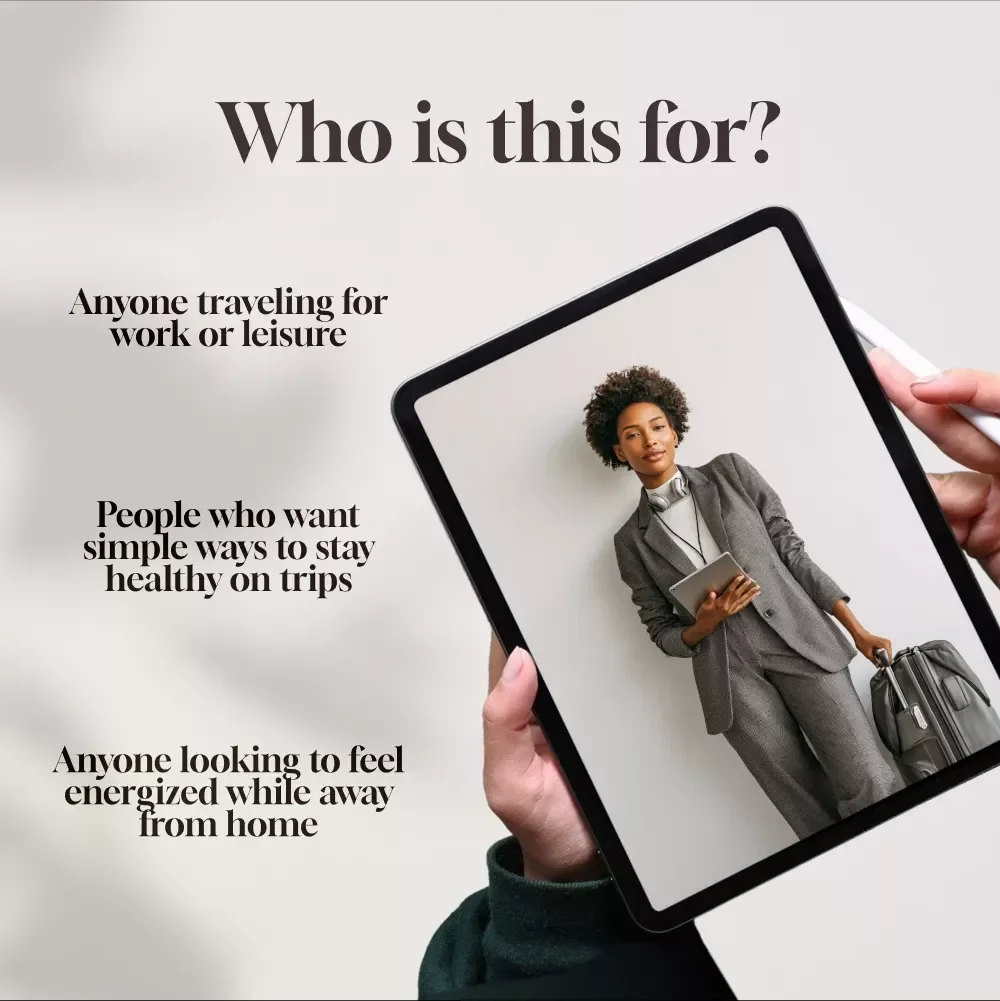 Healthy Travel Habits That Stick Checklist | Digital Download Wellness Guide for Travelers | Printable eBook for Staying Healthy on the Go