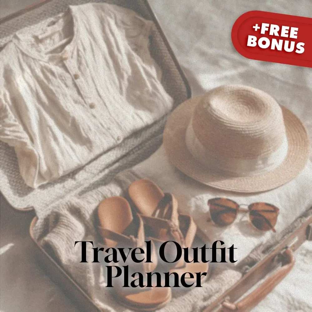 Travel Outfit Planner: Packing and Mix & Match Tips | Digital Download Guide for Stress-Free Stylish Travel, Capsule Wardrobe, Packing Checklist & Outfit Planning