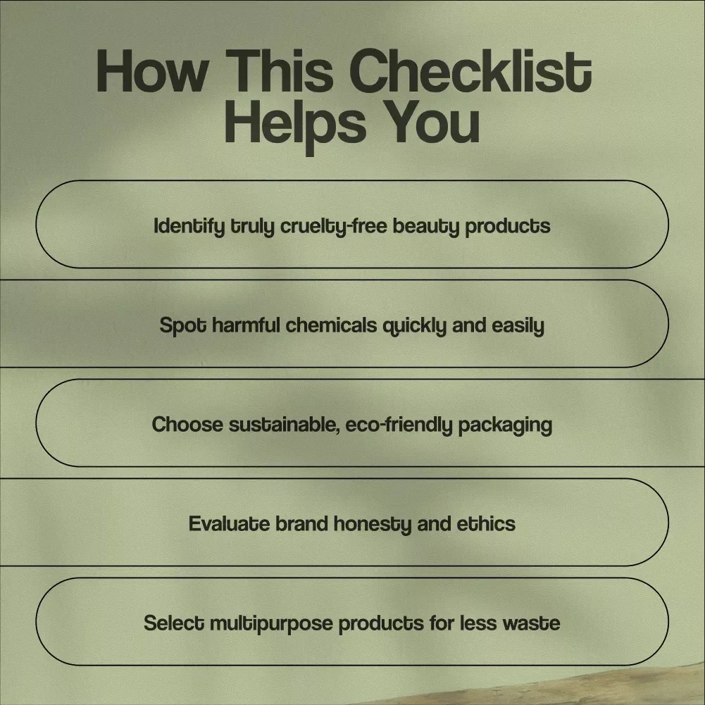 Conscious Beauty Shopping Checklist – Your Ultimate Digital Guide to Cruelty-Free, Clean & Sustainable Beauty