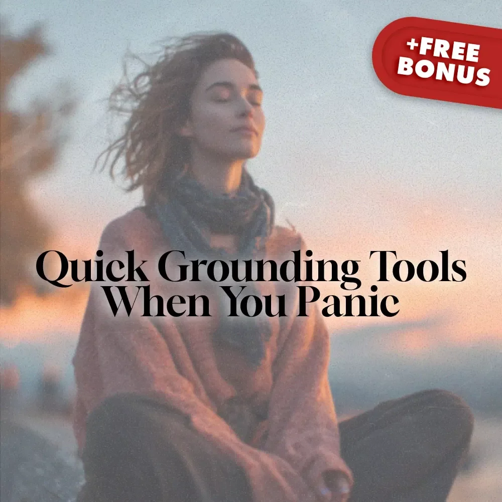 Quick Grounding Tools When You Panic | Instant Calm Digital Guide, eBook & Checklist for Anxiety Relief, Stress Management & Emotional Balance (Digital Download)