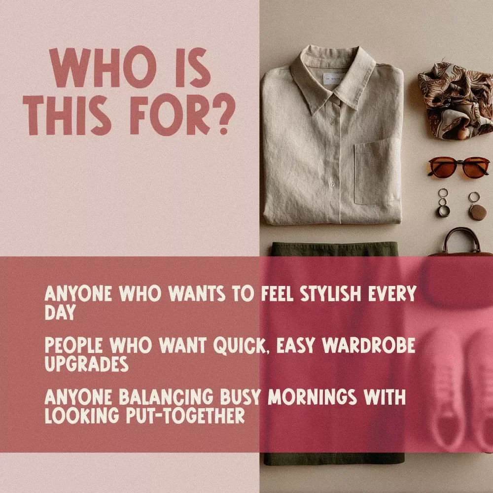 Micro-Habits for Daily Style Wins | Printable Style Checklist | Digital Download Fashion Guide for Effortless Outfits