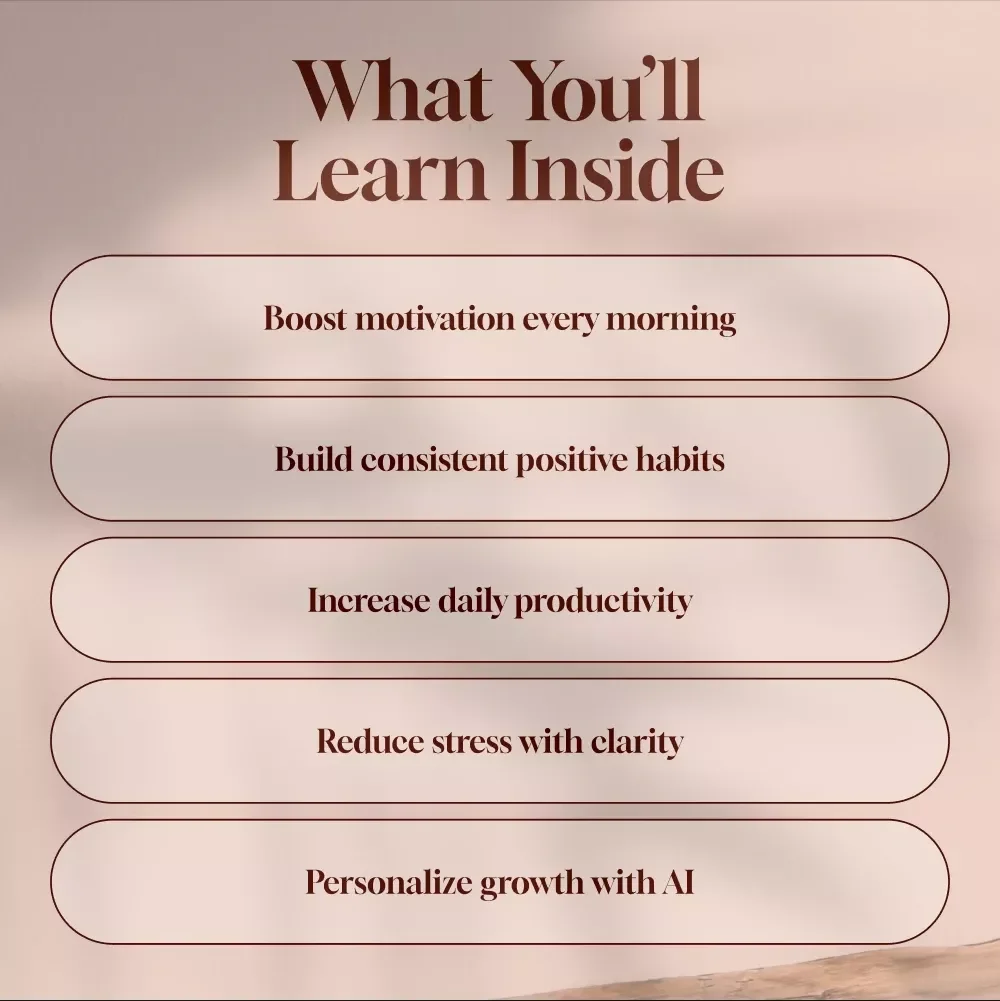 AI-Powered Mindset Prompts to Transform Your Day | Digital Guide for Positive Thinking, Daily Motivation, Productivity & Reflection | Self Growth eBook Instant Download