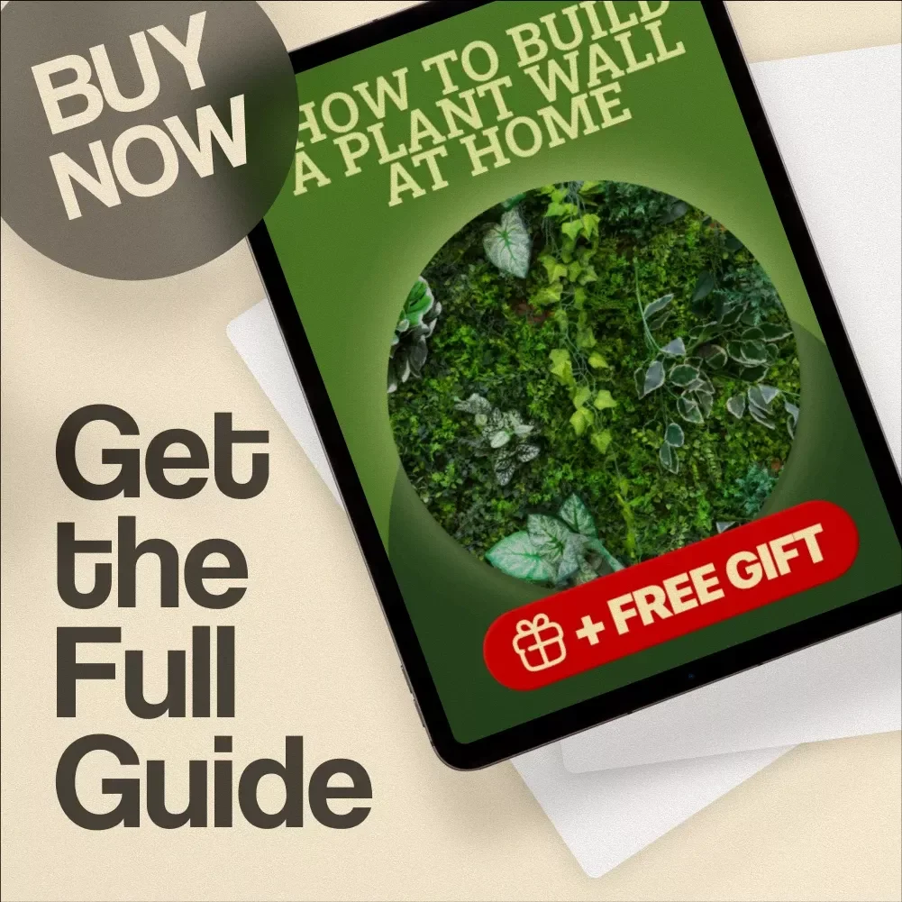 How to Build a Plant Wall at Home | Digital Download Guide for Vertical Gardens, Indoor Plant Decor & Living Wall DIY Tutorial
