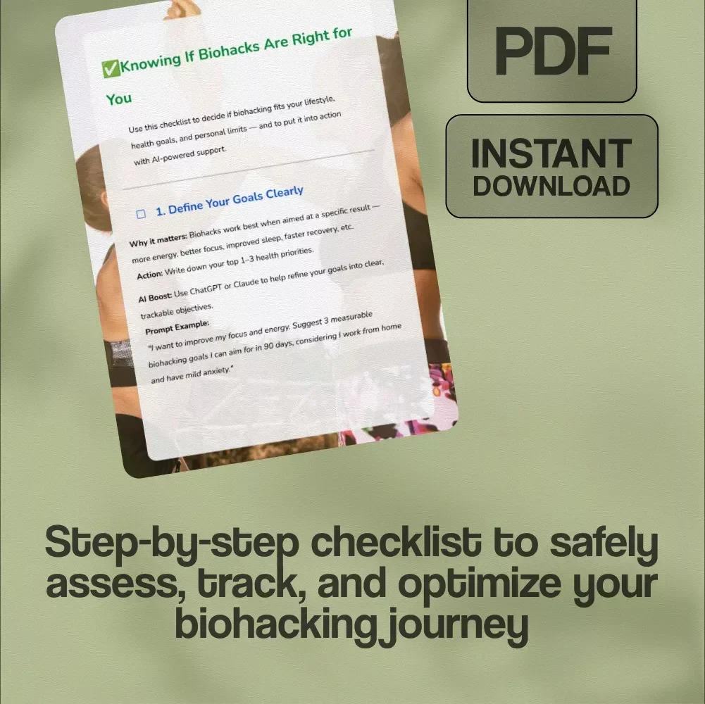 Knowing If Biohacks Are Right for You – Digital Checklist for Smart, Safe Biohacking Decisions