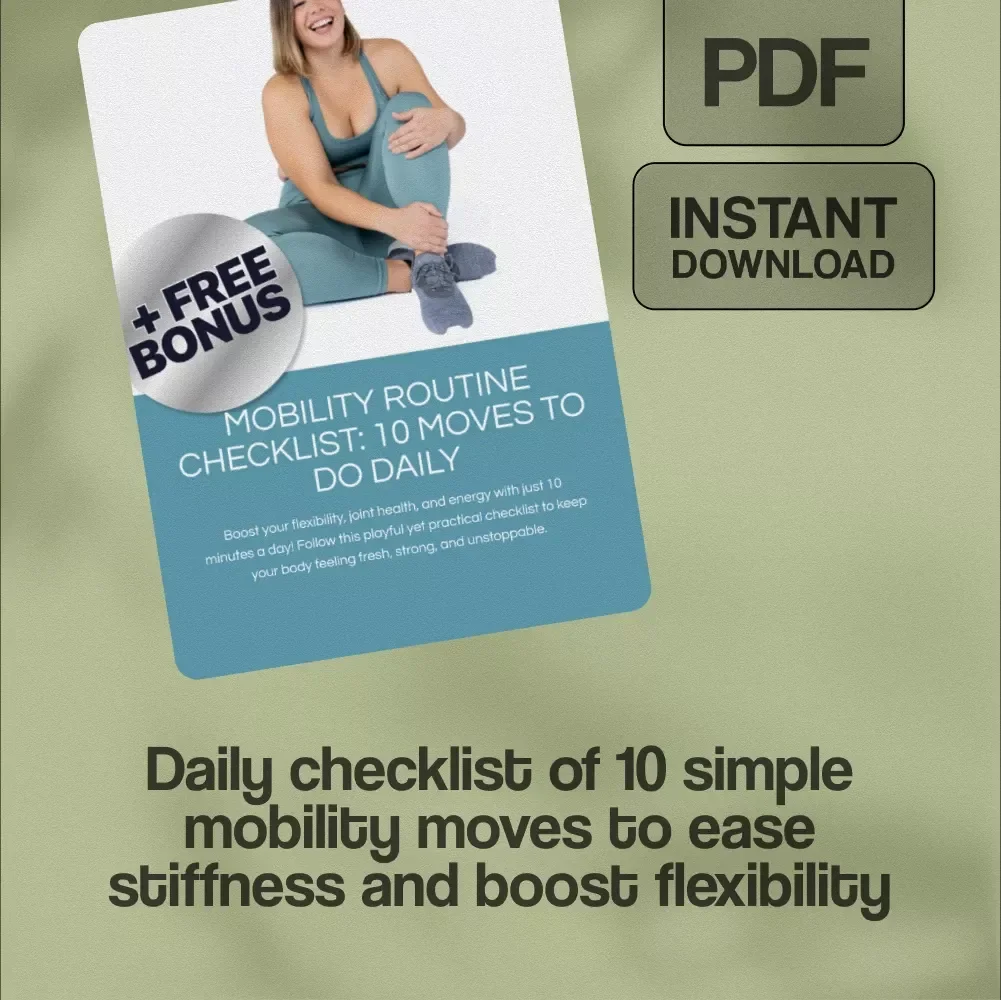 Mobility Routine Checklist: 10 Moves to Do Daily | Digital Download Wellness Guide, Stretching & Flexibility eBook, Daily Exercise PDF