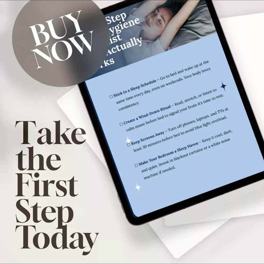The 10-Step Sleep Hygiene Checklist That Actually Works | Better Sleep Guide, Digital Download for Insomnia Relief & Bedtime Routine