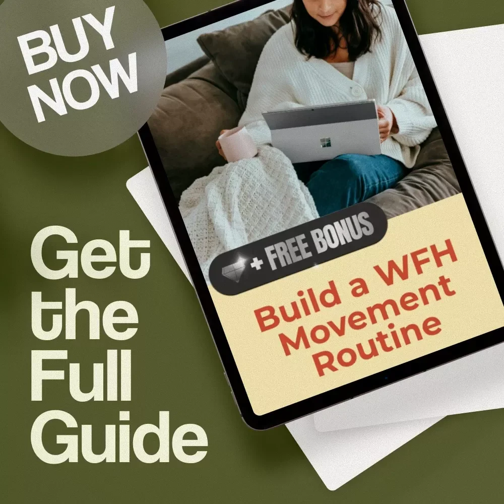 Build a WFH Movement Routine | Digital Download Guide for Remote Workers, Productivity, Health & Wellness, AI Tools, Stretch Breaks