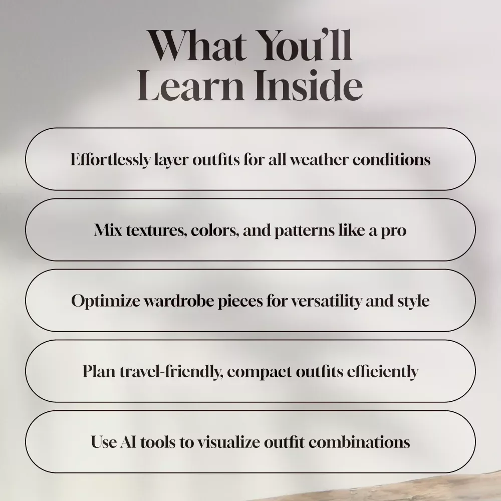 Layering Clothes for Any Season Guide – Digital Download for Style, Outfit Planning & AI Fashion Tips