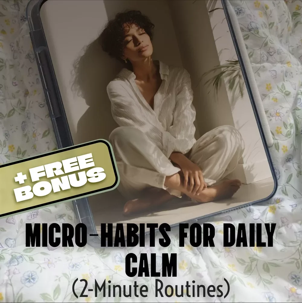 Micro-Habits for Daily Calm (2-Minute Routines) | Stress Relief Guide, Mindfulness eBook, Digital Download for Relaxation & Self-Care