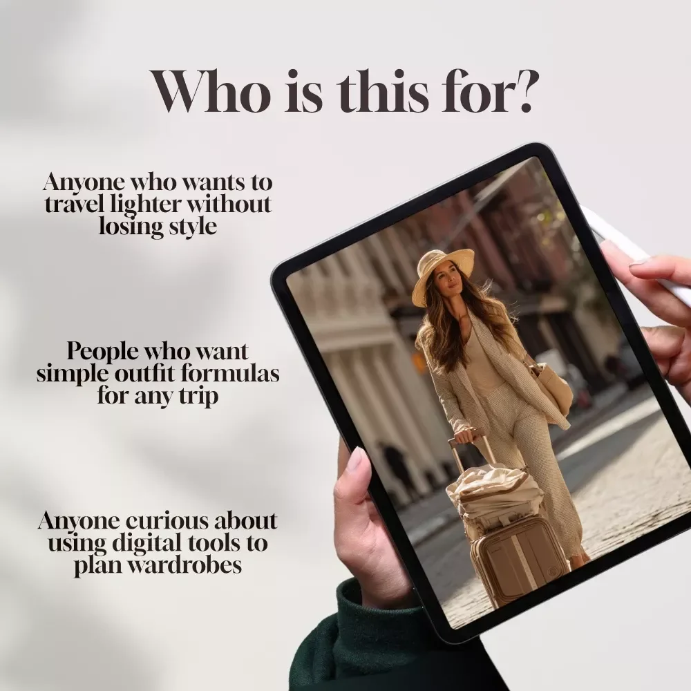 Travel Outfit Planner: Packing and Mix & Match Tips | Digital Download Guide for Stress-Free Stylish Travel, Capsule Wardrobe, Packing Checklist & Outfit Planning