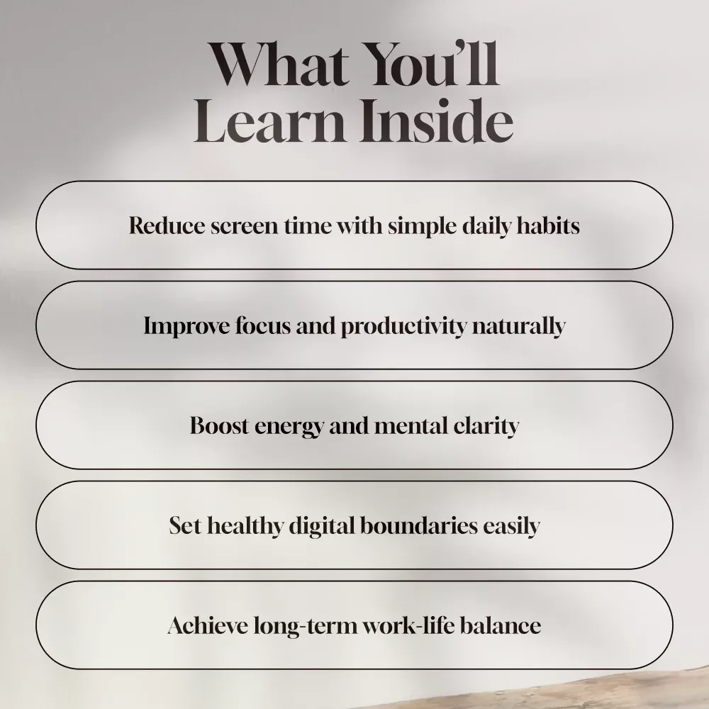 Digital Detox for Busy People | Productivity Guide, Screen Time Reduction, Mindfulness & Work-Life Balance eBook