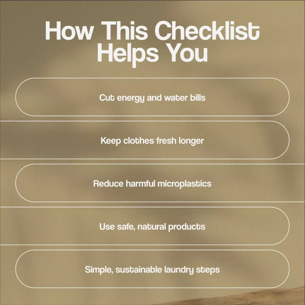 Eco-Friendly Laundry Day Checklist | Sustainable Living Guide | Digital Download Printable for Green Home & Zero Waste Lifestyle