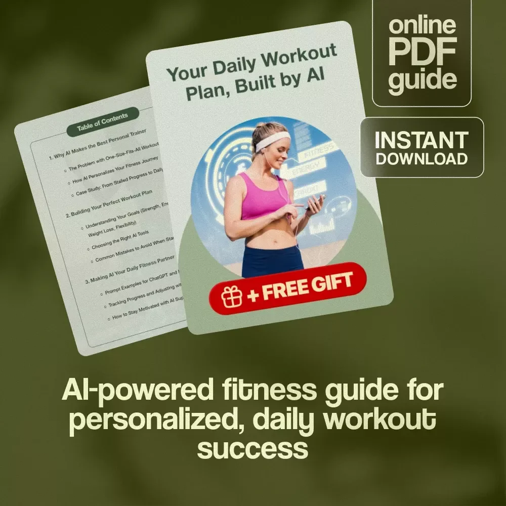 Your Daily Workout Plan, Built by AI | Digital Fitness Guide | Personalized Exercise eBook & Checklist for Strength, Weight Loss, Endurance & Flexibility | KEYWORDS