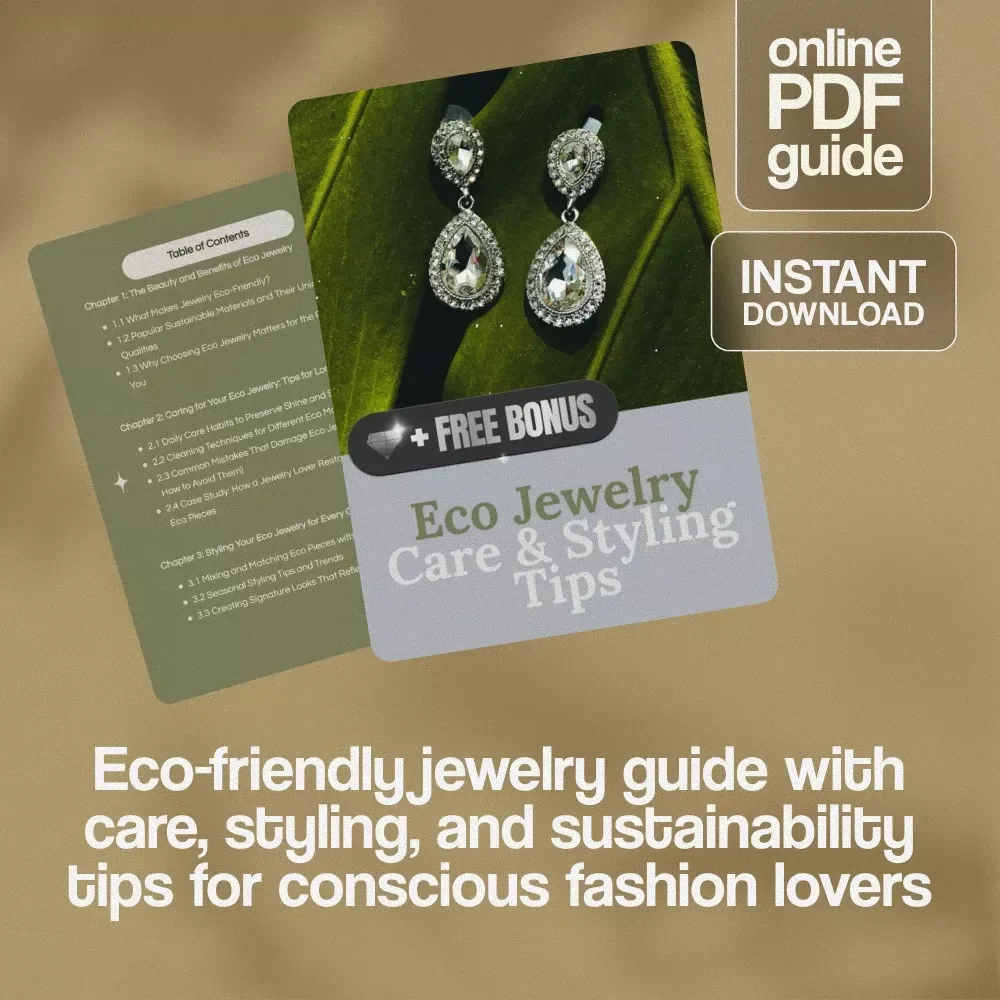 Eco Jewelry Care & Styling Tips Guide | Sustainable Jewelry Care eBook | Digital Download on Eco-Friendly Jewelry Maintenance, Styling & Sustainable Fashion