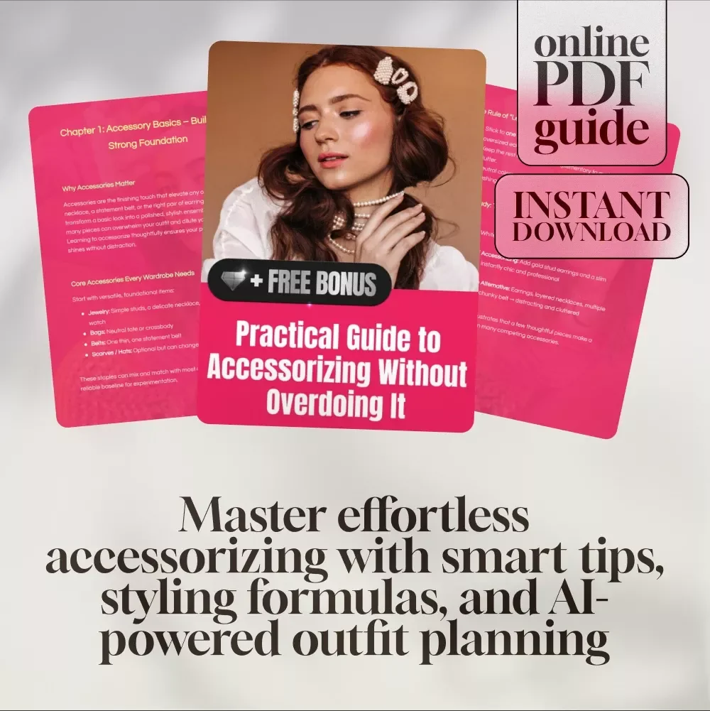 Practical Guide to Accessorizing Without Overdoing It | Digital Fashion Styling Guide, Wardrobe Planning eBook, Accessory Checklist for Everyday Outfits