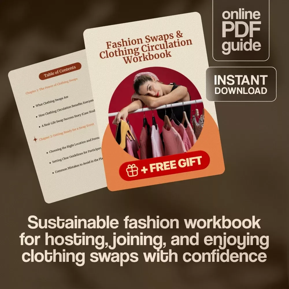 Fashion Swaps & Clothing Circulation Workbook | Digital Guide for Clothing Swaps, Wardrobe Refresh, Sustainable Fashion & Eco-Friendly Style