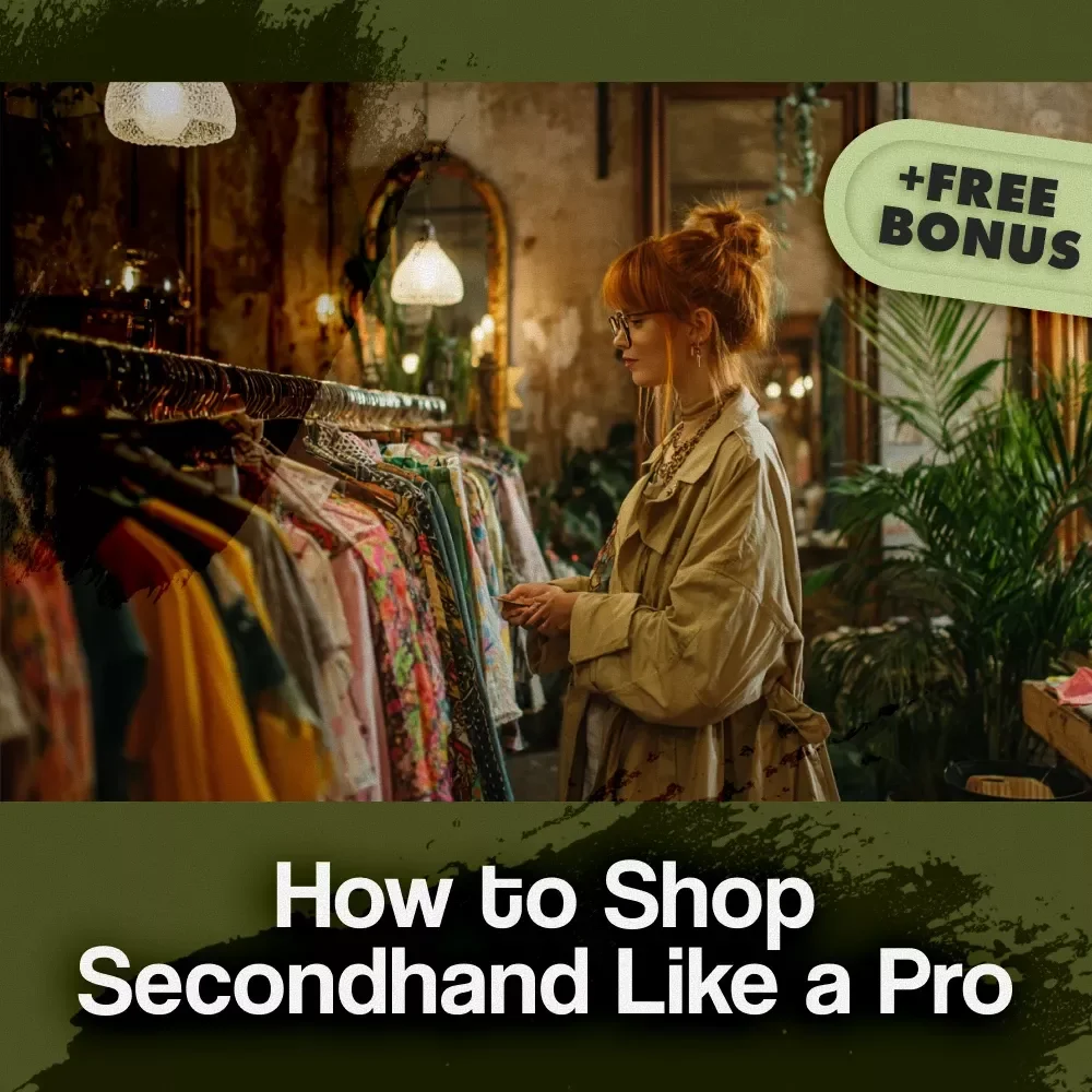 How to Shop Secondhand Like a Pro | Thrift Store Guide, eBook & Digital Download for Sustainable Fashion, Budget-Friendly Shopping, and Resale Tips