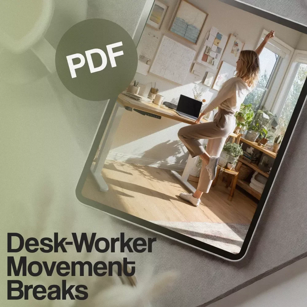Desk-Worker Movement Breaks: The 5-Minute Playbook | Digital Guide for Office Workers, Printable eBook, Wellness Checklist, Productivity Boost