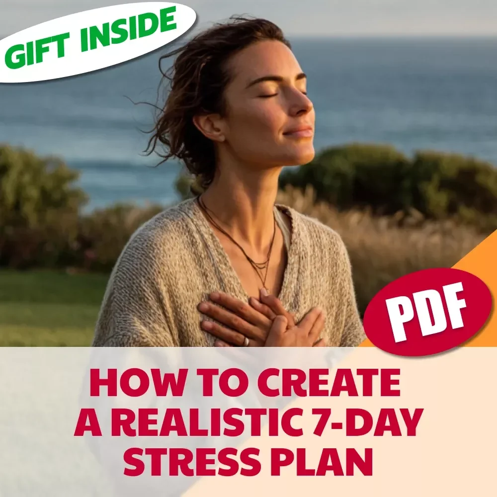 How to Create a Realistic 7-Day Stress Plan | Digital Stress Management Guide, Mindfulness eBook & Checklist for Anxiety Relief and Self-Care (Instant Download)
