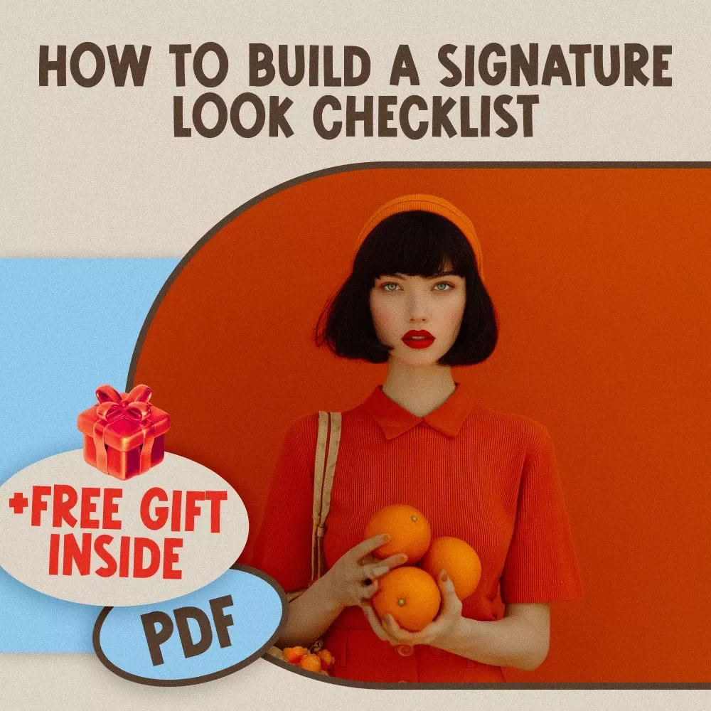 How to Build a Signature Look Checklist | Digital Download Guide for Personal Style, Wardrobe Audit, Fashion Colors & Outfit Planning